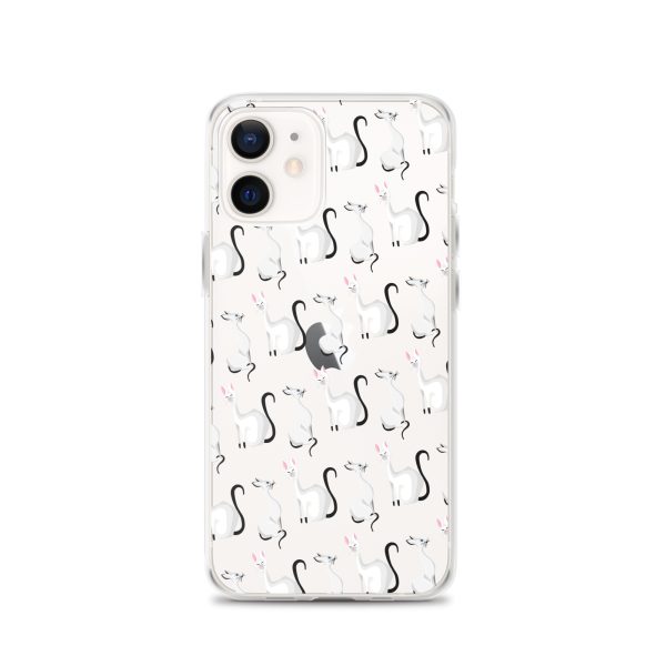 clear-case-for-iphone-iphone-12-case-on-phone-6a1d708a0c3b8.jpg Classy Cats iPhone Clear Case