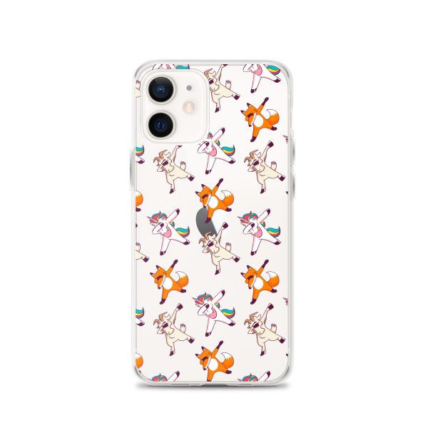 Dabbing Animals iPhone Clear Case