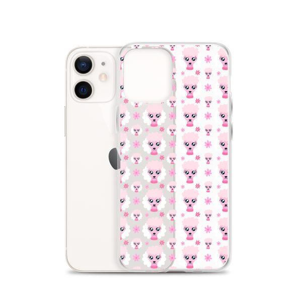 Pink Poodle iPhone Clear Case