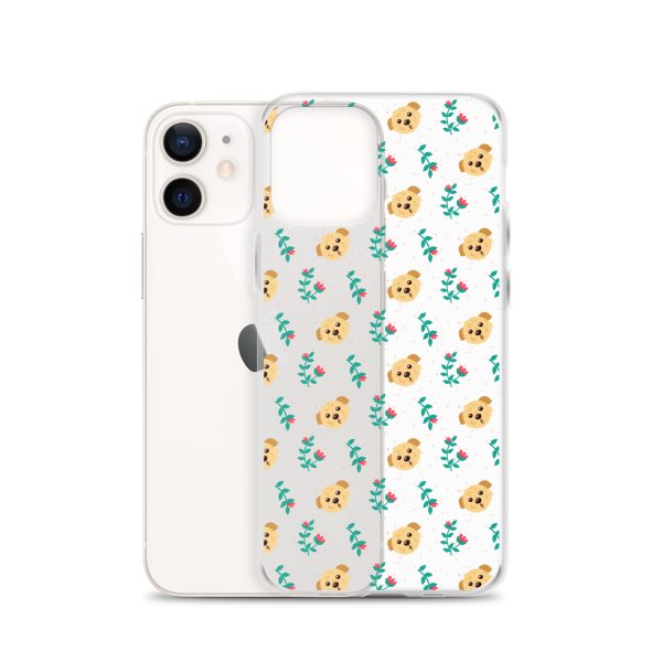 clear-case-for-iphone-iphone-12-case-with-phone-6a1d6bd25aea8.jpg Dogs and Flowers iPhone Clear Case
