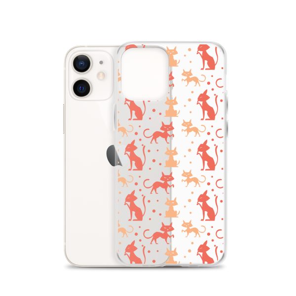 clear-case-for-iphone-iphone-12-case-with-phone-6a1d6f4307e3e.jpg Cat Silhouettes Seamless iPhone Clear Case