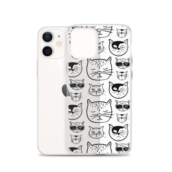 Cartoonish Cat iPhone Clear Case