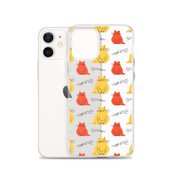 clear-case-for-iphone-iphone-12-case-with-phone-6a1d70b949d94.jpg Abstract Colorful Cats iPhone Clear Case