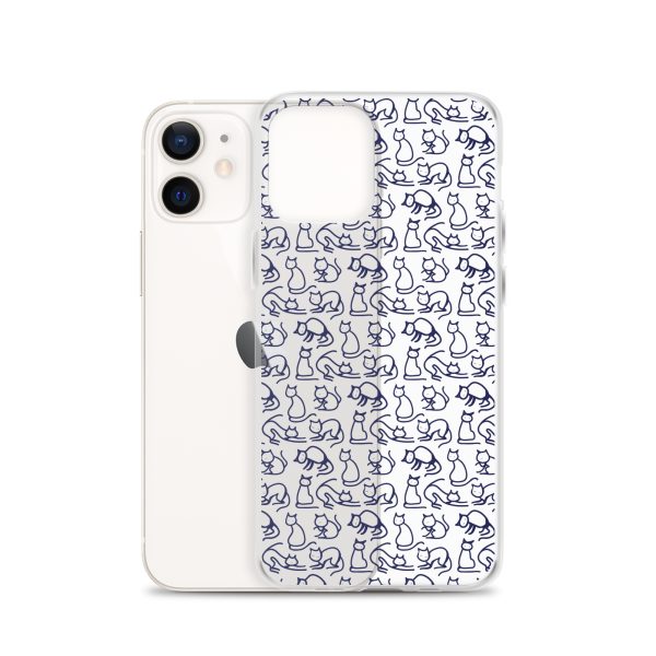 Simple Cat Outlines iPhone Clear Case