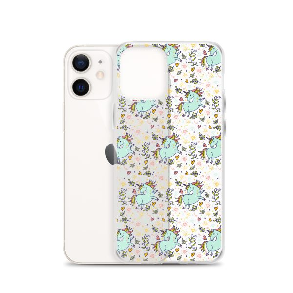 Hand-Drawn Unicorn iPhone Clear Case
