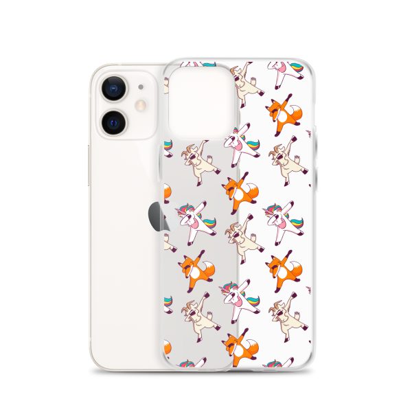 Dabbing Animals iPhone Clear Case