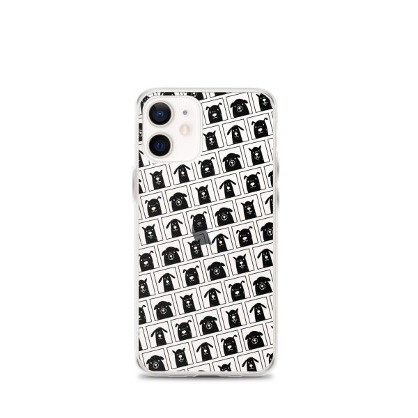clear-case-for-iphone-iphone-12-mini-case-on-phone-6a1d68fd22809.jpg Black Dogs iPhone Clear Case