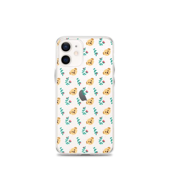 clear-case-for-iphone-iphone-12-mini-case-on-phone-6a1d6bd25a8b2.jpg Dogs and Flowers iPhone Clear Case