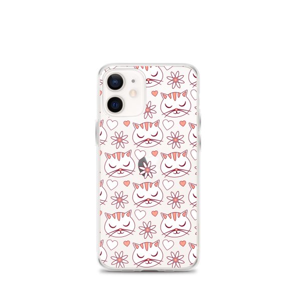 clear-case-for-iphone-iphone-12-mini-case-on-phone-6a1d6d62f2014.jpg Cat Flowers and Hearts iPhone Clear Case