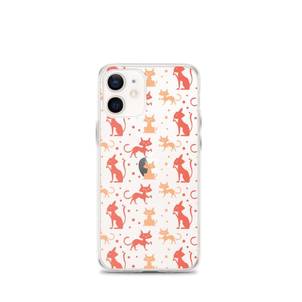 clear-case-for-iphone-iphone-12-mini-case-on-phone-6a1d6f4307b4a.jpg Cat Silhouettes Seamless iPhone Clear Case