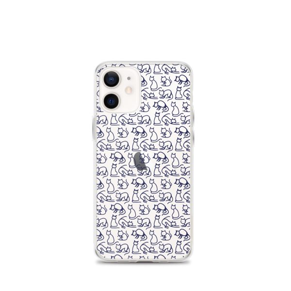 Simple Cat Outlines iPhone Clear Case