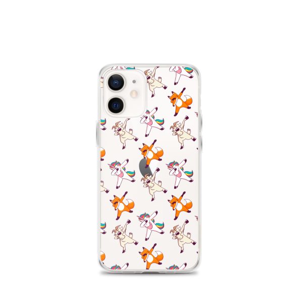 Dabbing Animals iPhone Clear Case