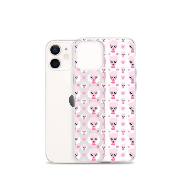 Pink Poodle iPhone Clear Case