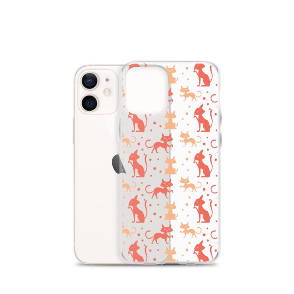 clear-case-for-iphone-iphone-12-mini-case-with-phone-6a1d6f4307b9a.jpg Cat Silhouettes Seamless iPhone Clear Case