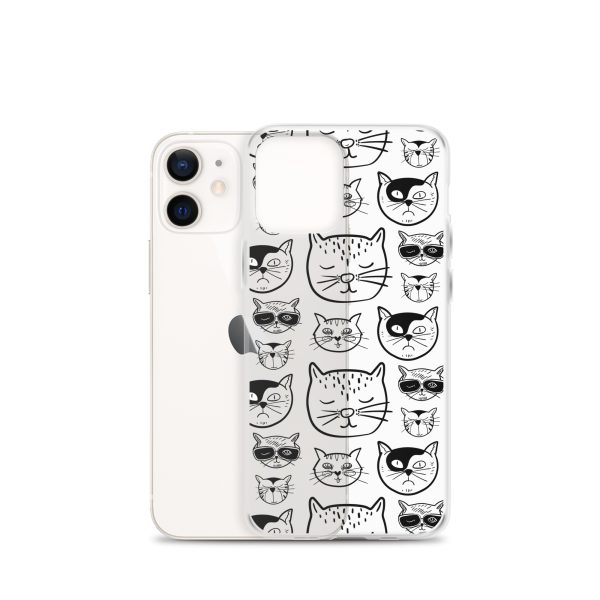 Cartoonish Cat iPhone Clear Case