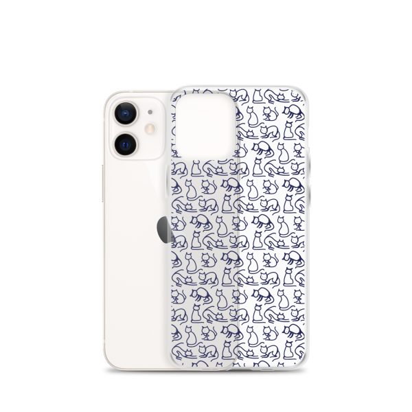 Simple Cat Outlines iPhone Clear Case