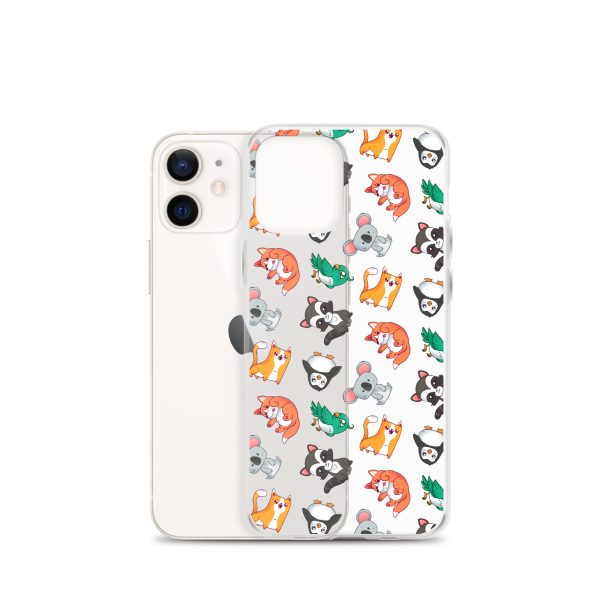 Cute Cartoon Animals iPhone Clear Case