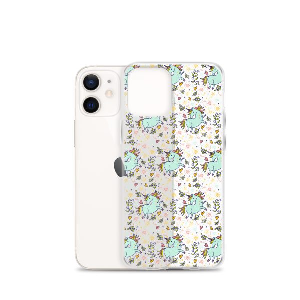 Hand-Drawn Unicorn iPhone Clear Case