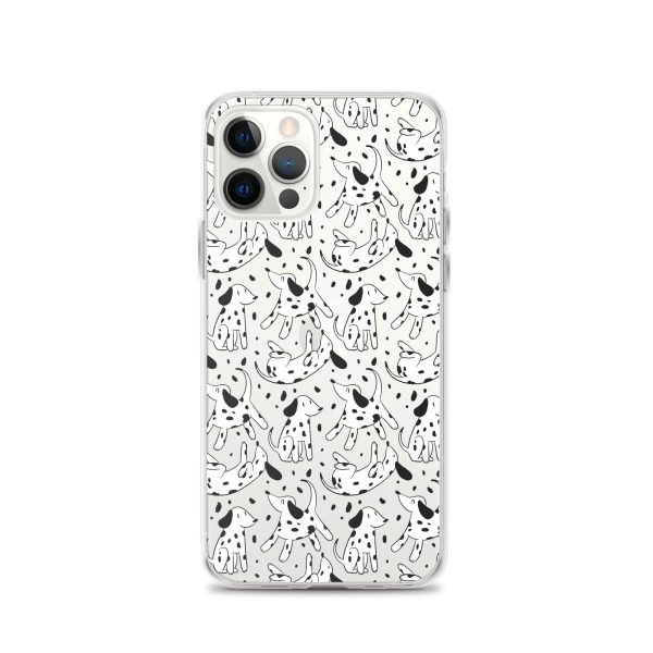 clear-case-for-iphone-iphone-12-pro-case-on-phone-6a1d69ff6e178.jpg Dalmatian Dog iPhone Clear Case