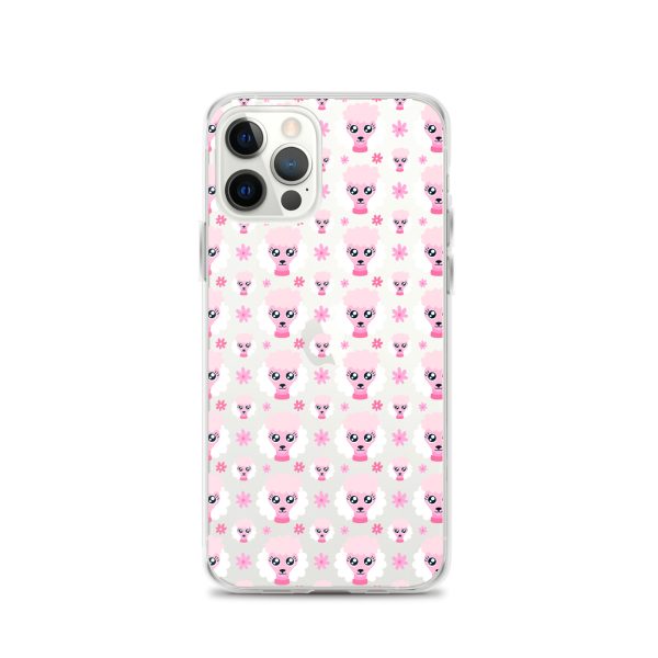 Pink Poodle iPhone Clear Case