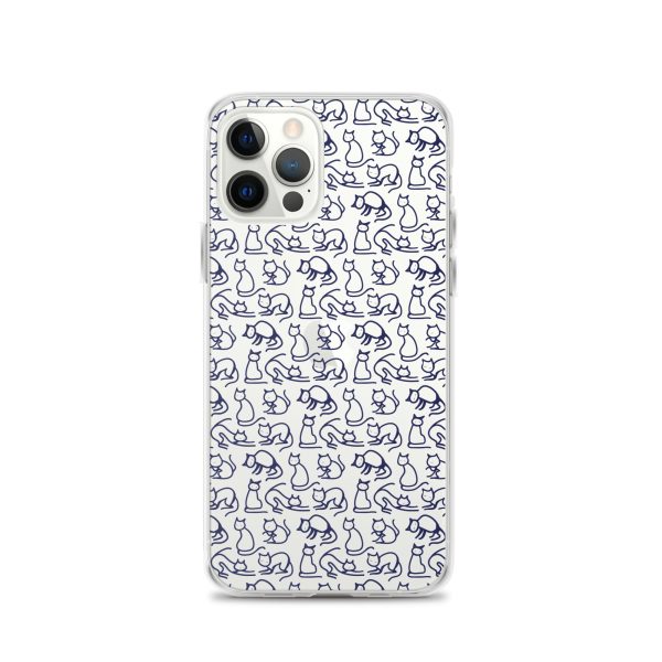 Simple Cat Outlines iPhone Clear Case