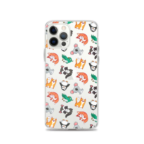 Cute Cartoon Animals iPhone Clear Case
