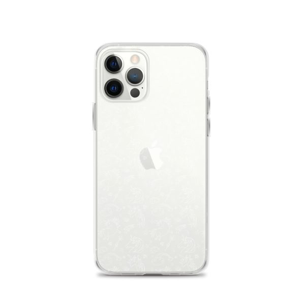 Unicorn Outline Drawing iPhone Clear Case