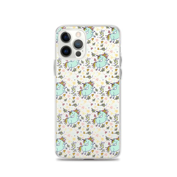 Hand-Drawn Unicorn iPhone Clear Case