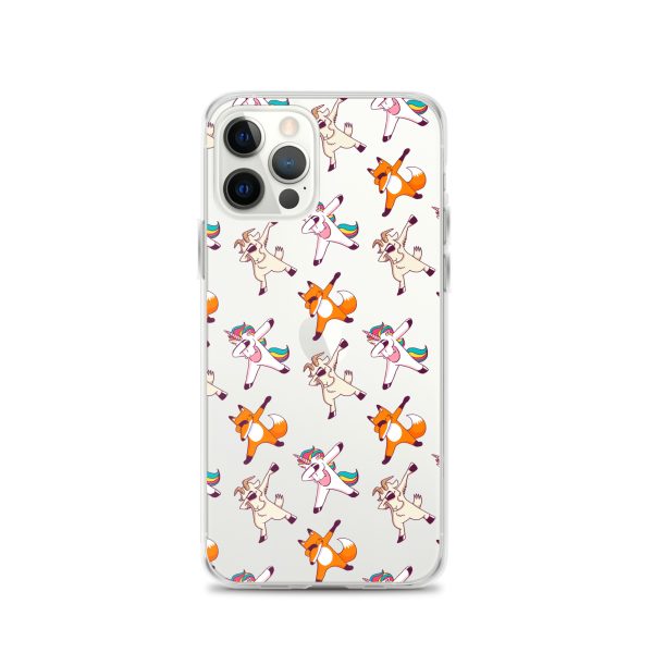 Dabbing Animals iPhone Clear Case