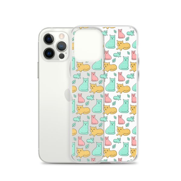 clear-case-for-iphone-iphone-12-pro-case-with-phone-6a1d6df6133a6.jpg Cat Cute Colorful iPhone Clear Case