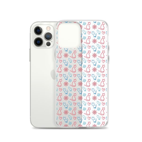 clear-case-for-iphone-iphone-12-pro-case-with-phone-6a1d6fc0b03fc-1.jpg Cats and Flowers Doodle iPhone Clear Case
