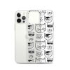 Cartoonish Cat iPhone Clear Case
