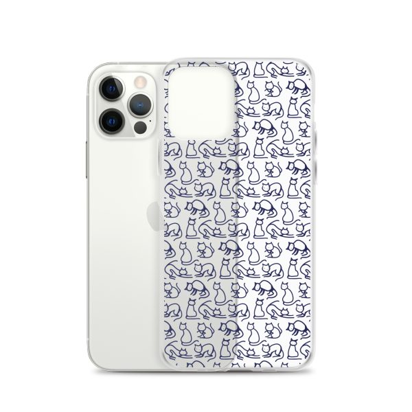 Simple Cat Outlines iPhone Clear Case