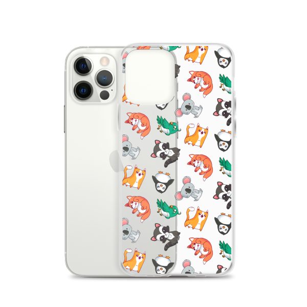 Cute Cartoon Animals iPhone Clear Case