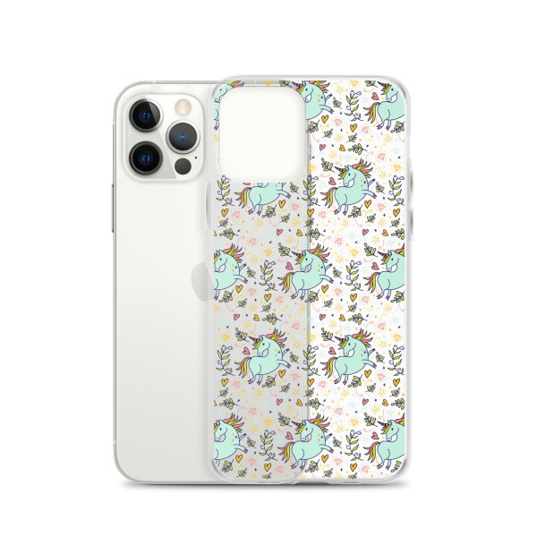 Hand-Drawn Unicorn iPhone Clear Case