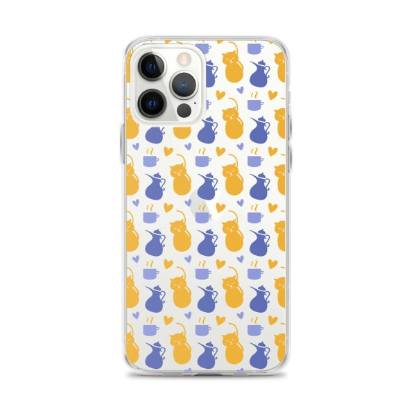 clear-case-for-iphone-iphone-12-pro-max-case-on-phone-6a1d6fec15e07-1.jpg Tea and Cat iPhone Clear Case