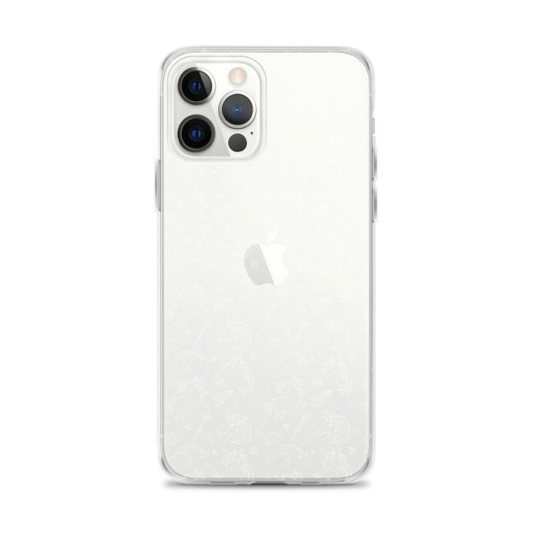 Unicorn Outline Drawing iPhone Clear Case