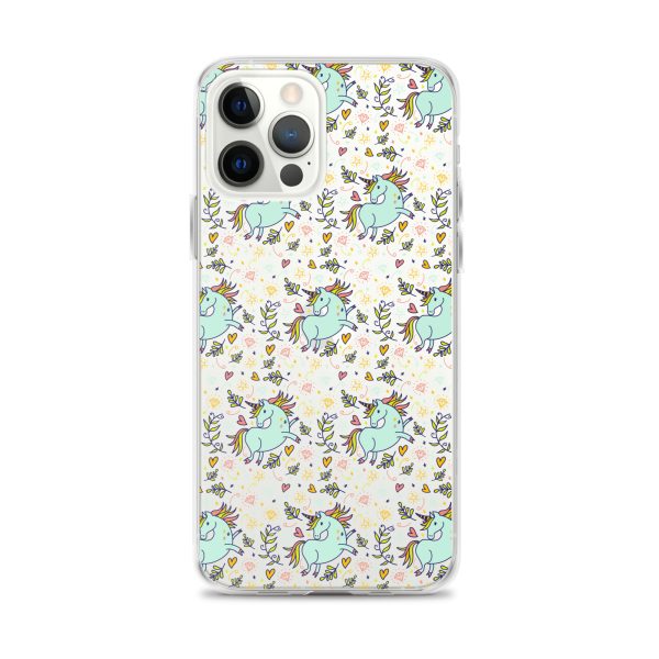 Hand-Drawn Unicorn iPhone Clear Case
