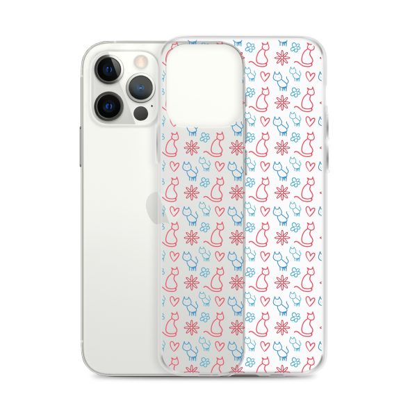 clear-case-for-iphone-iphone-12-pro-max-case-with-phone-6a1d6fc0b02fb-1.jpg Cats and Flowers Doodle iPhone Clear Case
