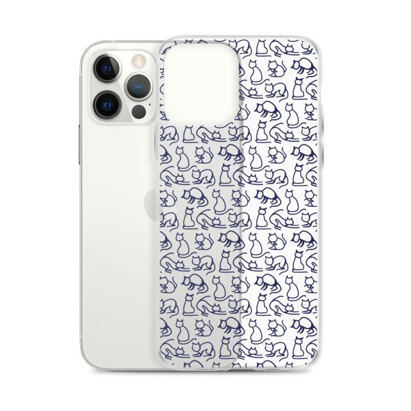 Simple Cat Outlines iPhone Clear Case