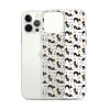 Halloween Seamless Cat iPhone Clear Case