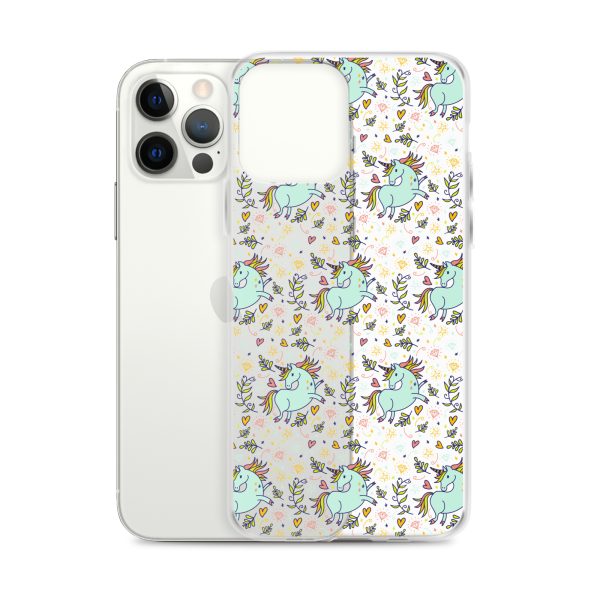 Hand-Drawn Unicorn iPhone Clear Case