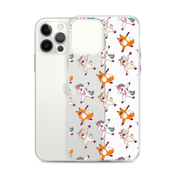 Dabbing Animals iPhone Clear Case