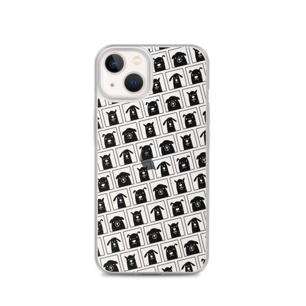 clear-case-for-iphone-iphone-13-case-on-phone-6a1d68fd2312e.jpg Black Dogs iPhone Clear Case