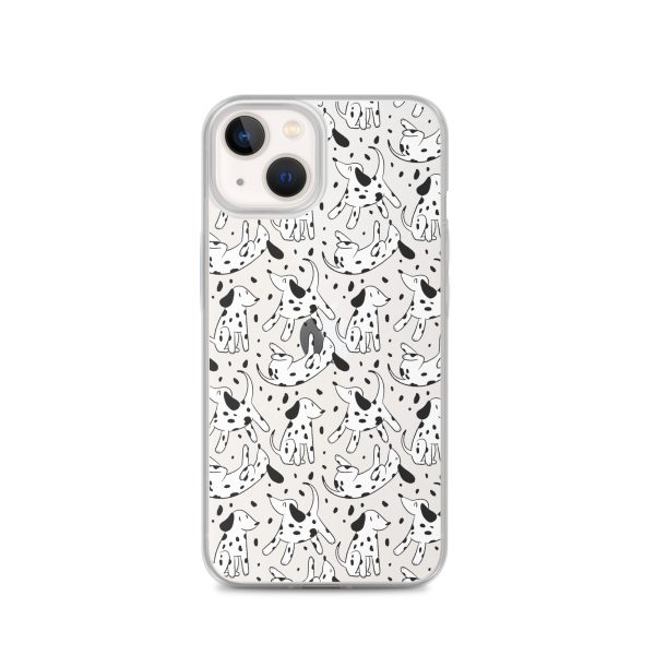 clear-case-for-iphone-iphone-13-case-on-phone-6a1d69ff6e5a2.jpg Dalmatian Dog iPhone Clear Case