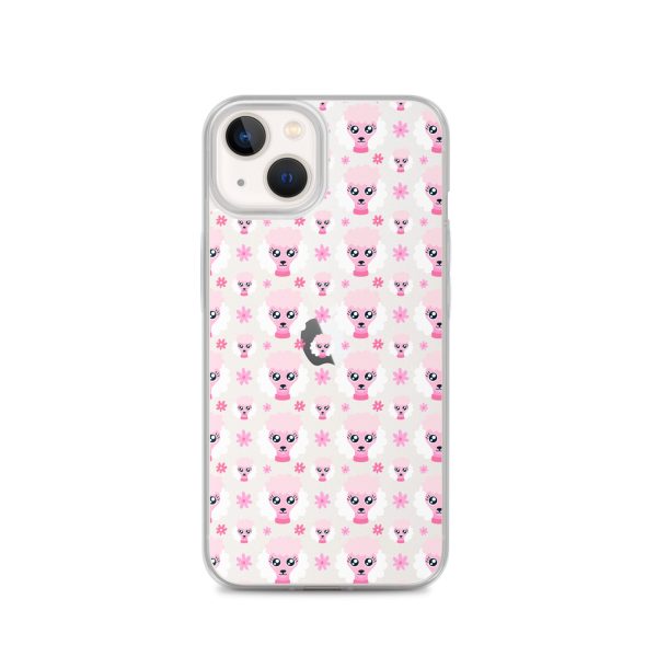 Pink Poodle iPhone Clear Case
