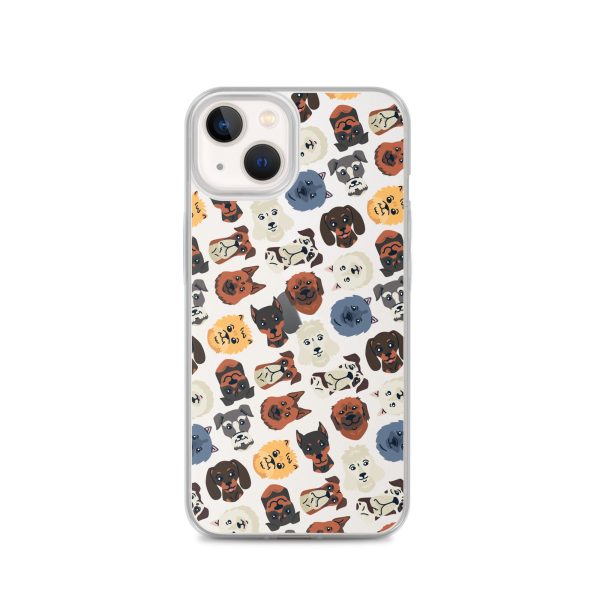 clear-case-for-iphone-iphone-13-case-on-phone-6a1d6b9c61302.jpg Dog Heads Seamless iPhone Clear Case