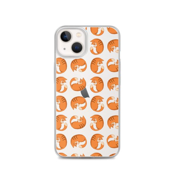 clear-case-for-iphone-iphone-13-case-on-phone-6a1d6e143acca.jpg Orange Cat iPhone Clear Case