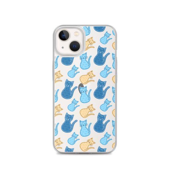 Cat Cartoon iPhone Clear Case