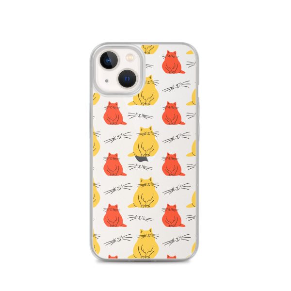 clear-case-for-iphone-iphone-13-case-on-phone-6a1d70b94a1ba.jpg Abstract Colorful Cats iPhone Clear Case
